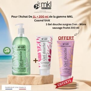 gel douche aloe vera bio surgras pack mkl 1L lait d anesse mure sauvage offert